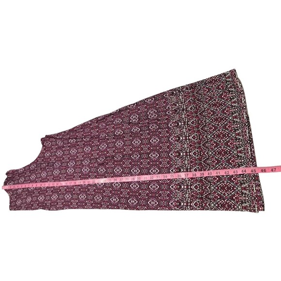 Catherine's 3X 26/28 Women's Sleeveless Midi Tank Dress Purple Paisley Diamonds - Picture 6 of 6